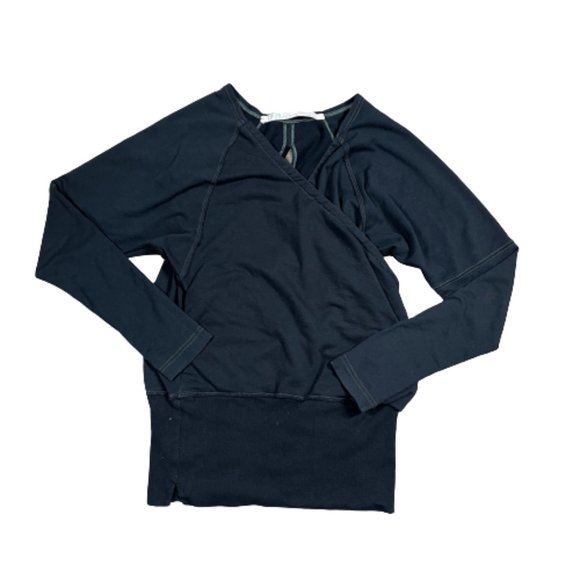 Free People Sweaters - Free People Beach Oversized Two Body Corps Deux Sweater Faux Wrap Open Back